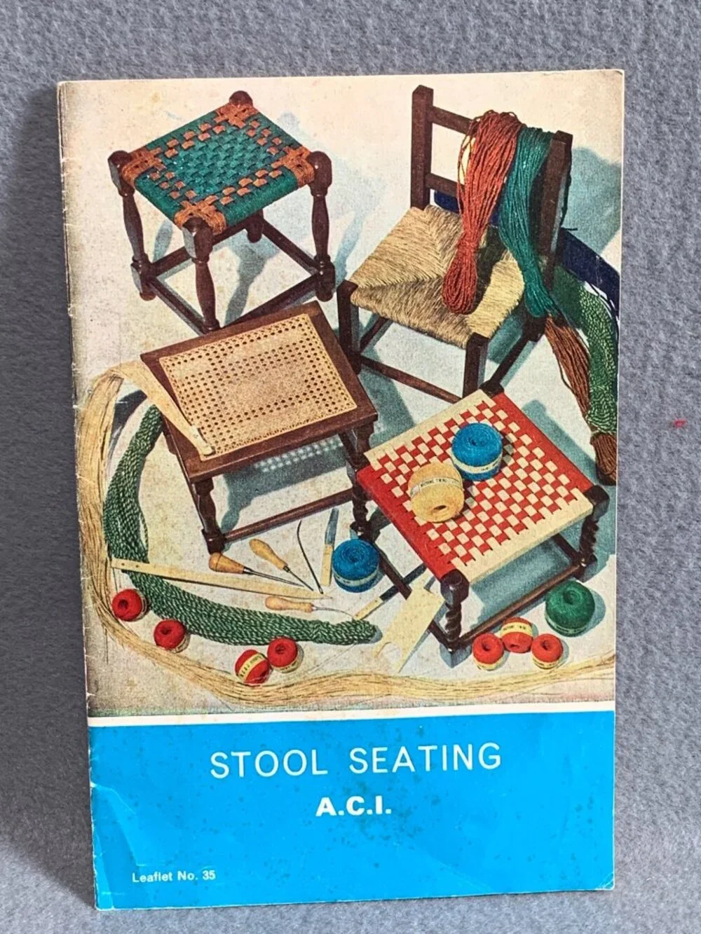 A.C.I. Stool Seating Craft Weaving Pattern Leaflet Book No. 35